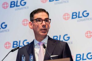 Matthias Magnor, Vorstandsvorsitzender der BLG-Gruppe bei der jüngsten Hauptversammlung