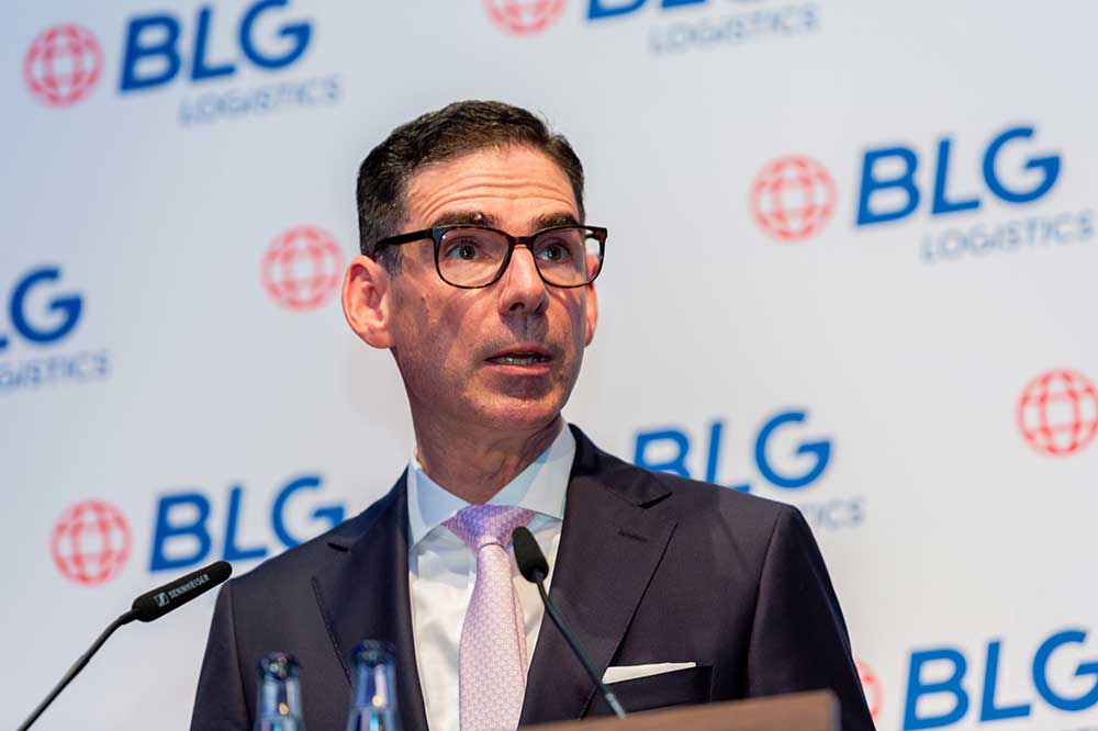 Matthias Magnor, Vorstandsvorsitzender der BLG-Gruppe bei der jüngsten Hauptversammlung