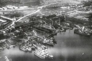 Neptun Werft im Jahr 1920