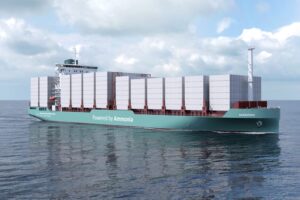Das Deltamarin-Design für ein 3.500-TEU-Schiff mit Ammoniak-Antrieb