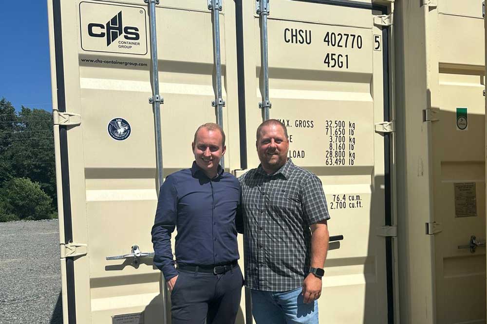 Christian Leopold, Geschäftsführer CHS Container Group (l.) und Bill Franzke, General Manager CHS Container Group USA