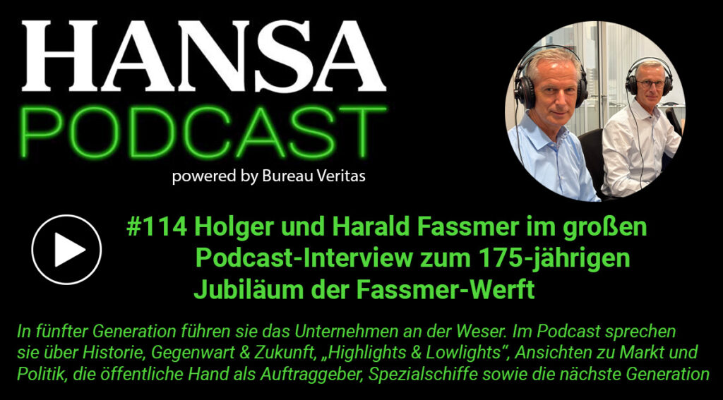 Holger Fassmer und Harald Fassmer zu Gast beim HANSA Podcast (© Westerkamp/HANSA)