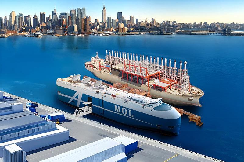 Zwei Schiffe im Hafen