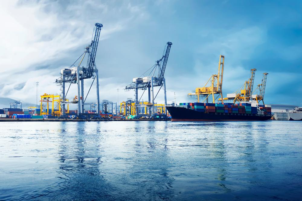 Ein hafen in Indonesien