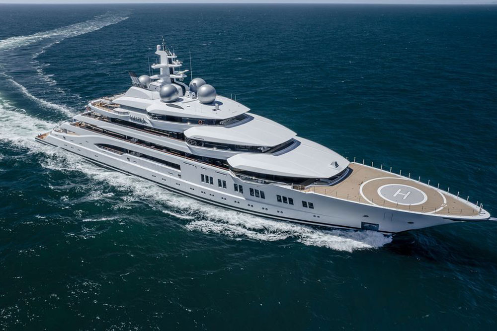Die beschlagnahmte "Amadea" kann für ein Mindestgebot von 10 Mio. US-Dollar ersteigert werden