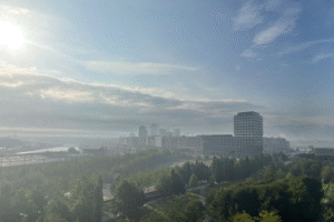 Tagelang war Rauch über dem Hamburger Hafen zu sehen