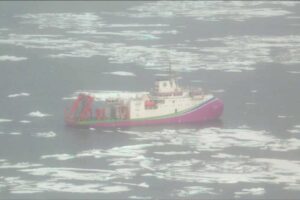 Chinesisches Forschungsschiff in der Arktis