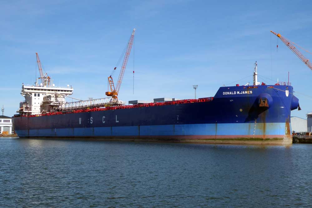 Havarierter Bulker „Donald M James“
