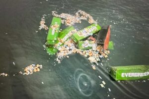 Verlorene Container der „Ever Lunar“