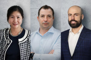 Renee Toh, Alberto Martinez und Joachim Hanssen übernehmen bei Rhenus neue Aufgaben (© Rhenus)