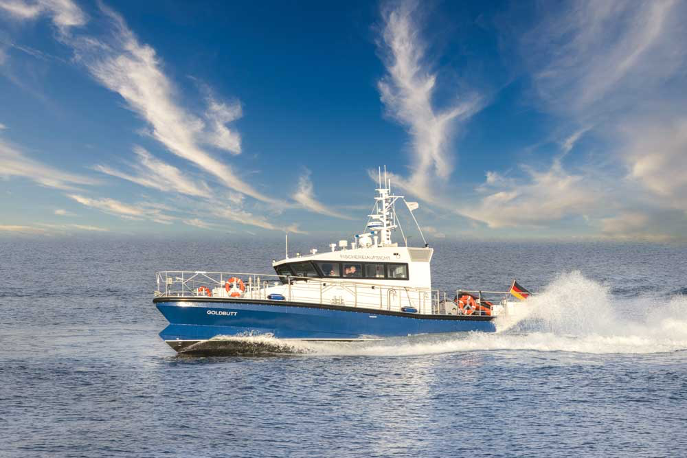 Fischereiaufsichtsboot „Goldbutt“, gebaut von Tamsen Maritim