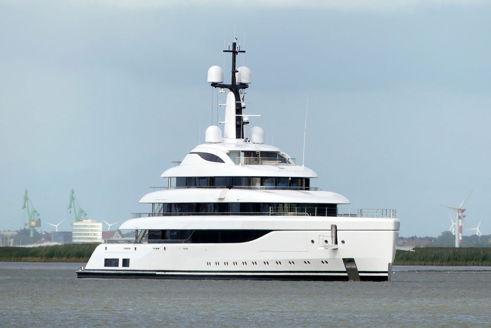 Lürssen-Yacht: Die "Ace 21" absolvierte ihre erste Probefahrt © C. Eckhardt