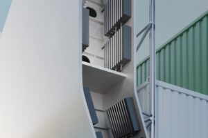 Die Compass Core Batteriemodule lassen sich einzeln und in beliebigem Winkel im Schiff installieren.