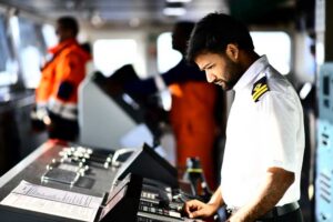 Hydrographischer Dienst im Hafen von Rotterdam