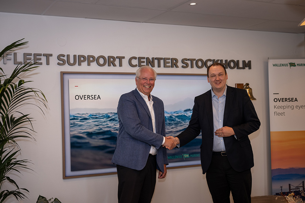Johan Mattsson, CEO of Wallenius Marine; Tomas Arhippainen, Business Line Manager, Marine Service & Digital, ABB Marine & Ports.
