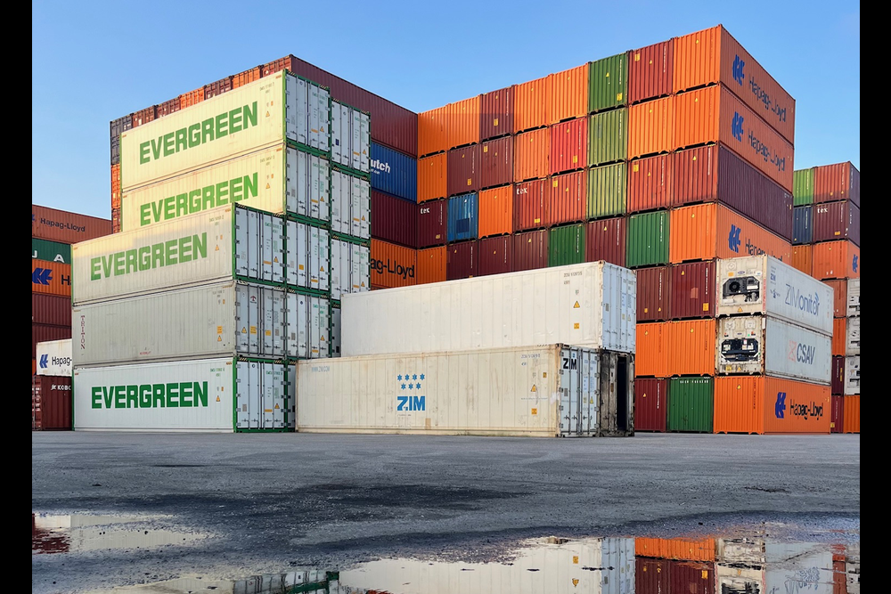 Container im Hafen