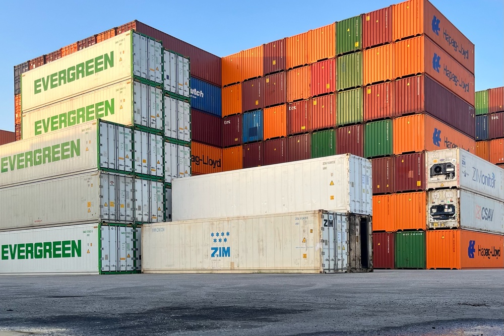 Container im Hafen