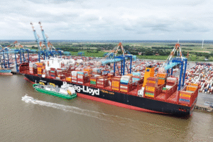 Bunker-Lieferung für ein Schiff von Hapag-Lloyd
