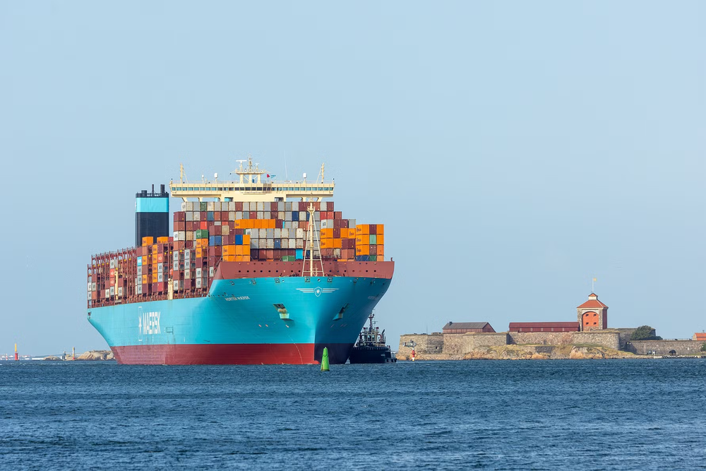 Ein Schiff von Maersk