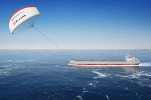 Ein Schiff mit Segel