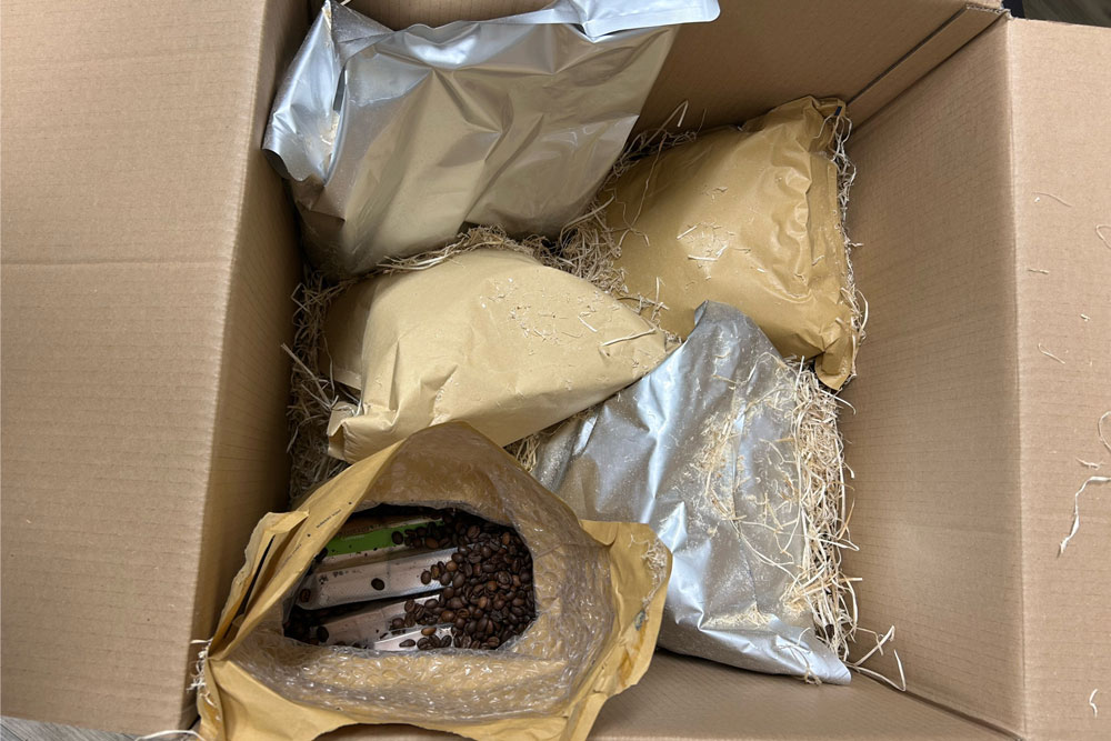 Kaffeebohnen dienten zur Tarnung der "heißen Ware"