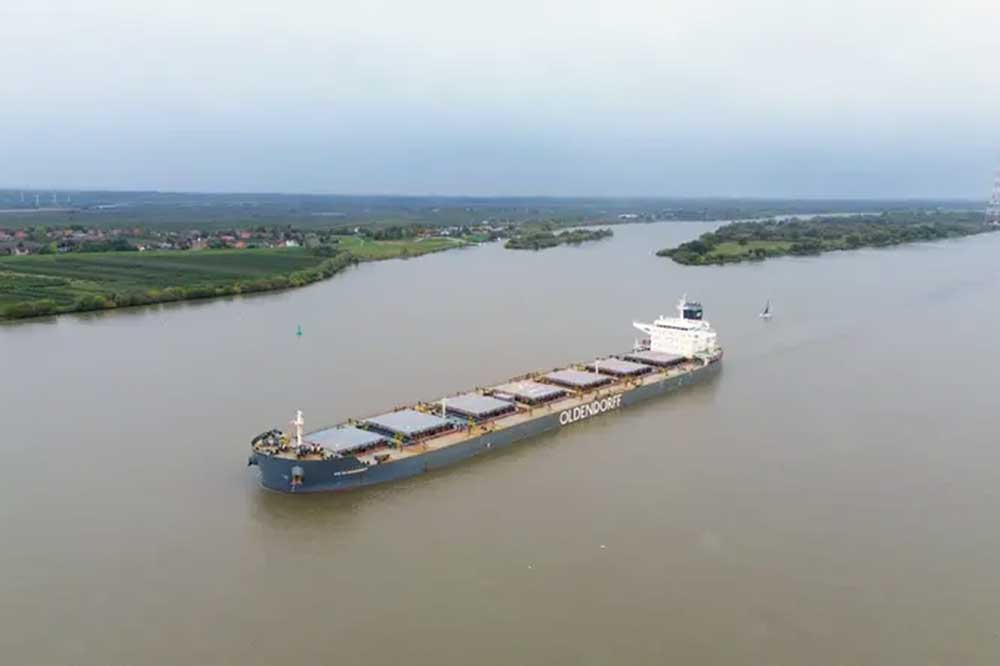 Rik Oldendorff auf der Elbe