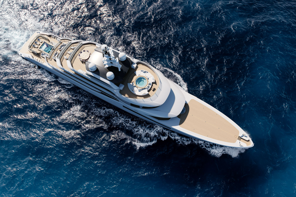 Eine Megayacht