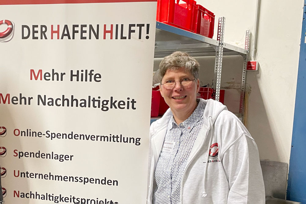 Anja van Eijsden, Gründerin von "Der Hafen hilft"