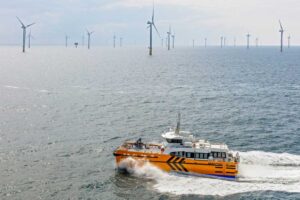 Windcat-CTV vor Windpark