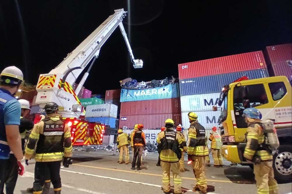 Am 28. August 2025 explodierte ein Container der Reederei Maersk im Hafen von Incheon in Südkorea
