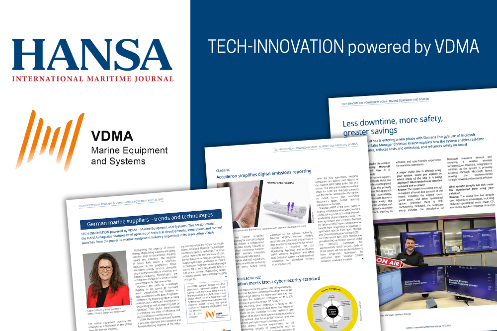 TECH Innovation by VDMA in HANSA