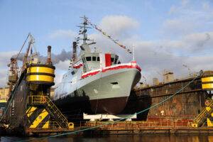 Die feierliche Tauf- und Stapellaufzeremonie