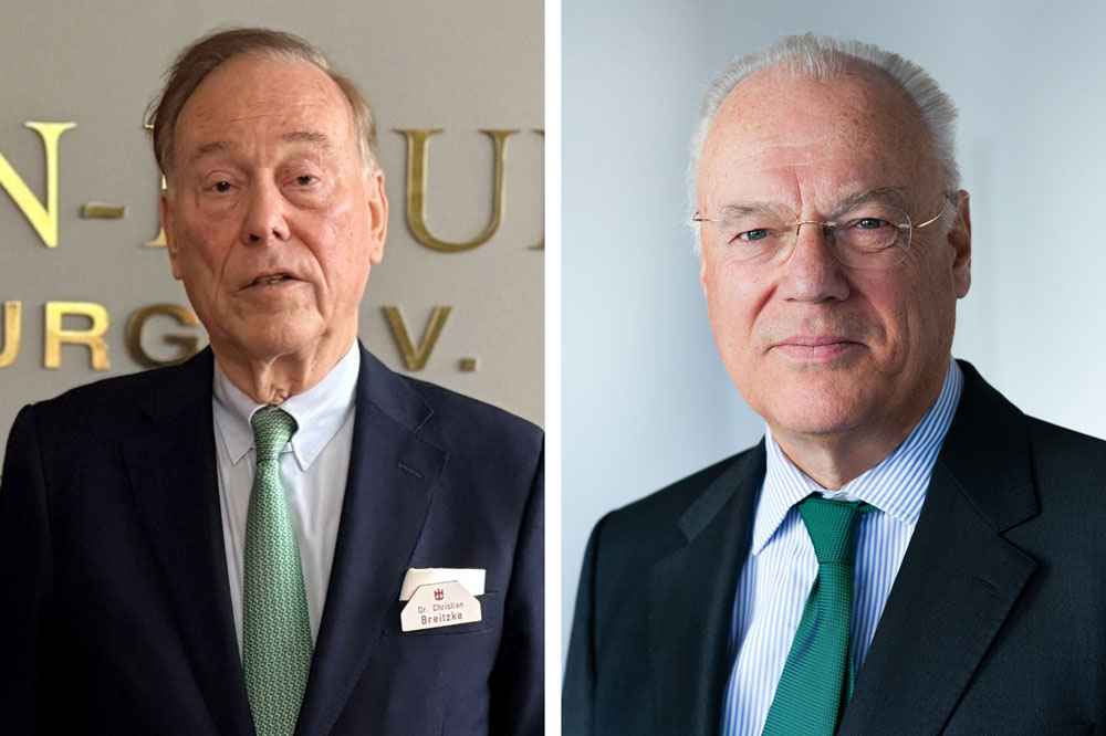 Als Nachfolger von Christian Breitzke (li.) ist Thomas Rehder ernannt worden (© Hafen-Klub Hamburg)