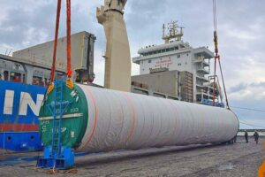 Transport von Windkraft-Komponenten