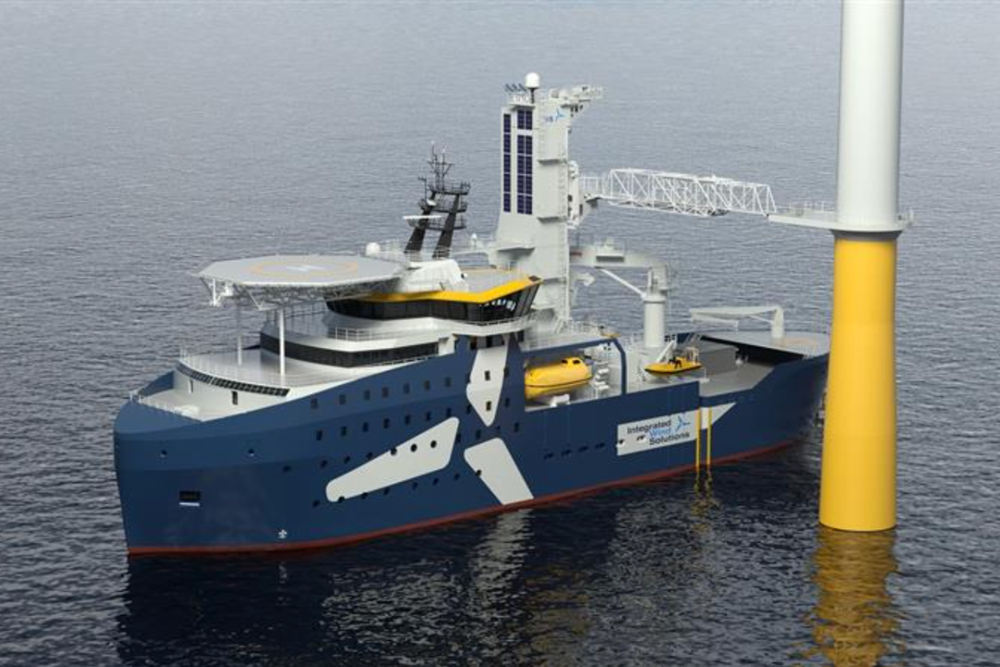 Ein Offshoreschiff von IWS