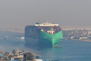 Ein Schiff der CMA CGM