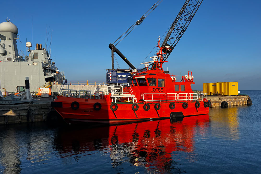 Zum Auftragsumfang gehörte unter anderem die Instandhaltung des Lotsenschiffes "Laboe"