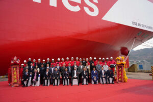 Übergabezeremonie der „Ocean Explorer“ (© Sallaum Lines)