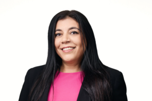 Eine Frau, die KI-Chefin bei Columbia wird