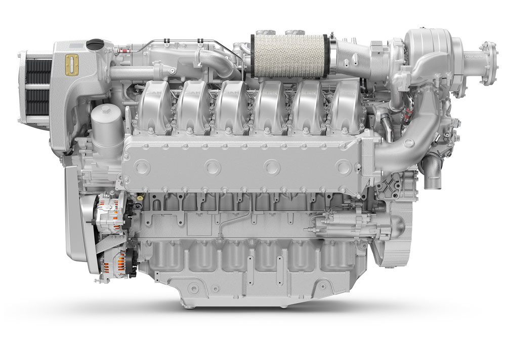 Einen neue Version des MAN 30-Liter D3872 Motors