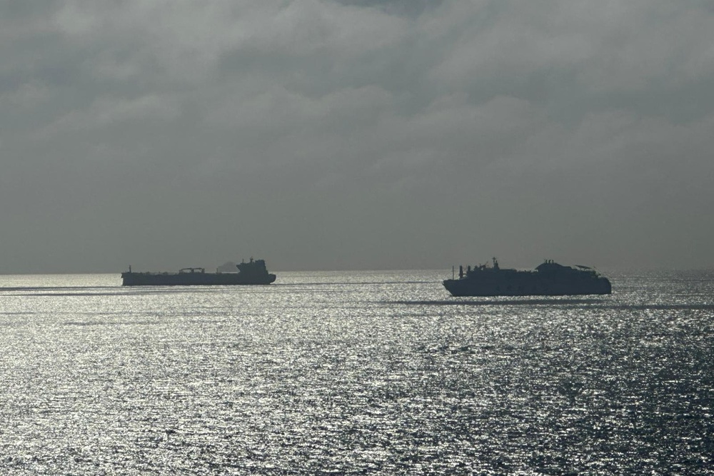 Schiffe in der Straße von Gibraltar