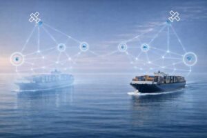 Marlink, Darstellung von fehlerhaften Satellitenverbindungen über zwei Containerschiffen