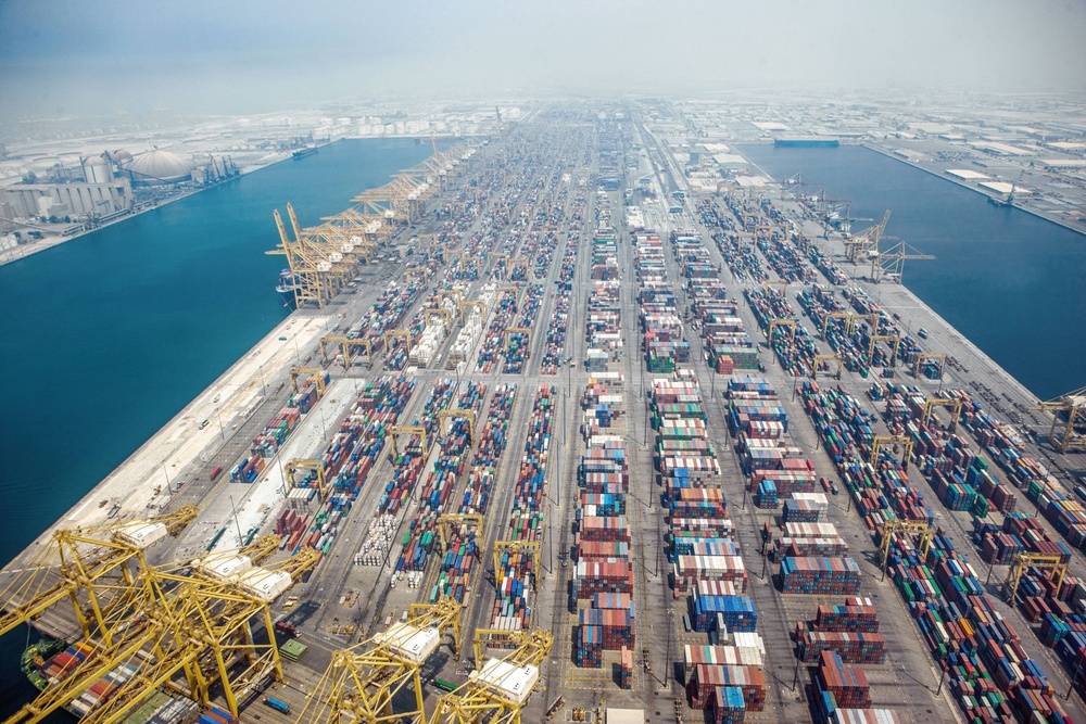 Das DP World Terminal im Hafen von Jebel Ali (Dubai) (© DP World)