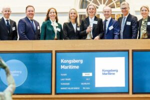 Vertreter von Kongsberg Maritime an der Osloer Börse