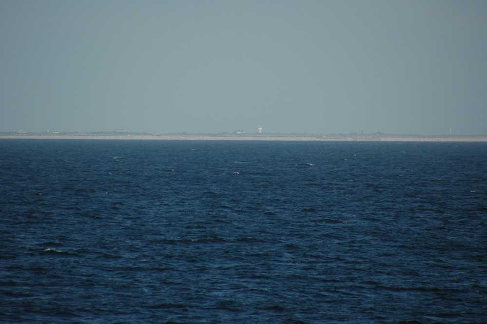 Blick auf ostfriesische Insel Langeoog