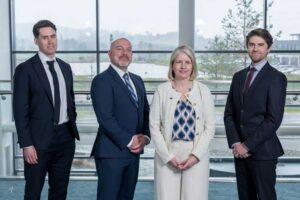 Geschäftsführung von North Star (v.l.): Michael Gordon (COO), Duncan Palmer (CHRO), Joanna Lang (CLCO) und Kenneth Coughlan (CTO)