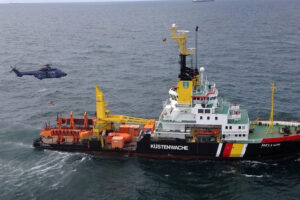Ein Schiff der Küstenwache