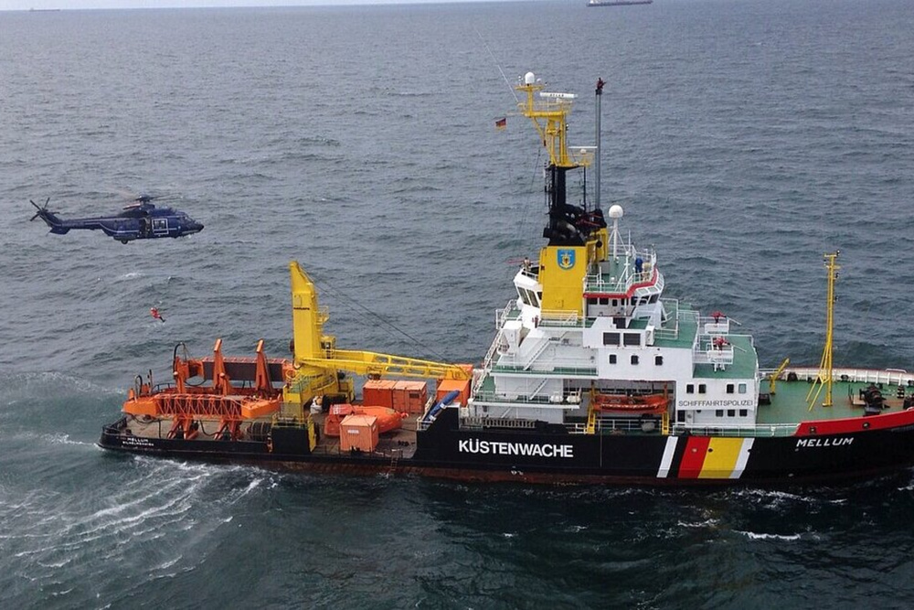 Ein Schiff der Küstenwache