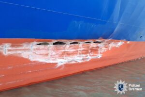 Ein Schaden an einem Schiff