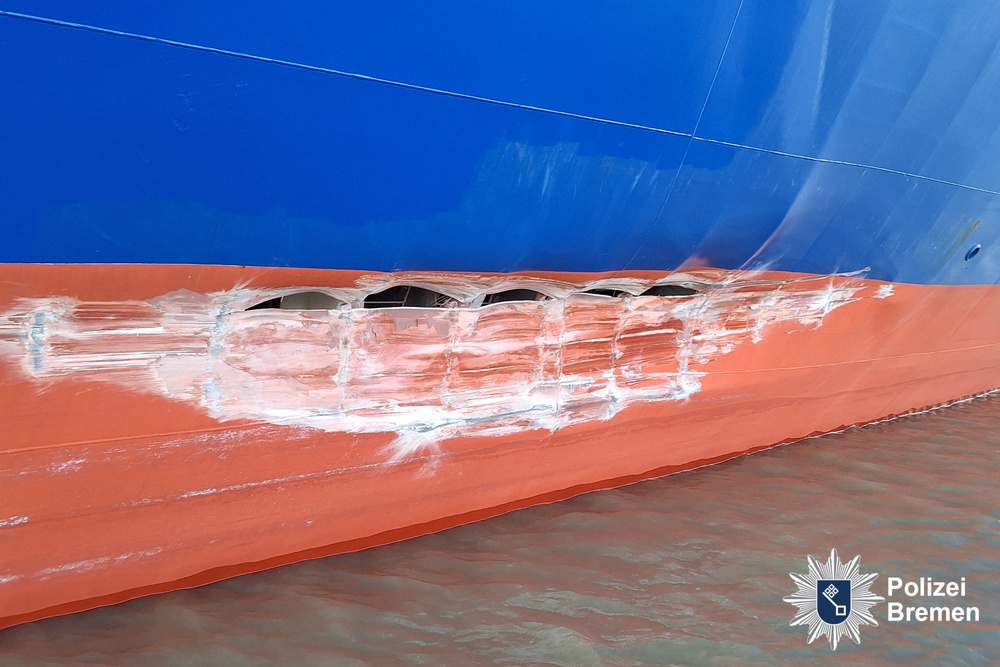 Ein Schaden an einem Schiff